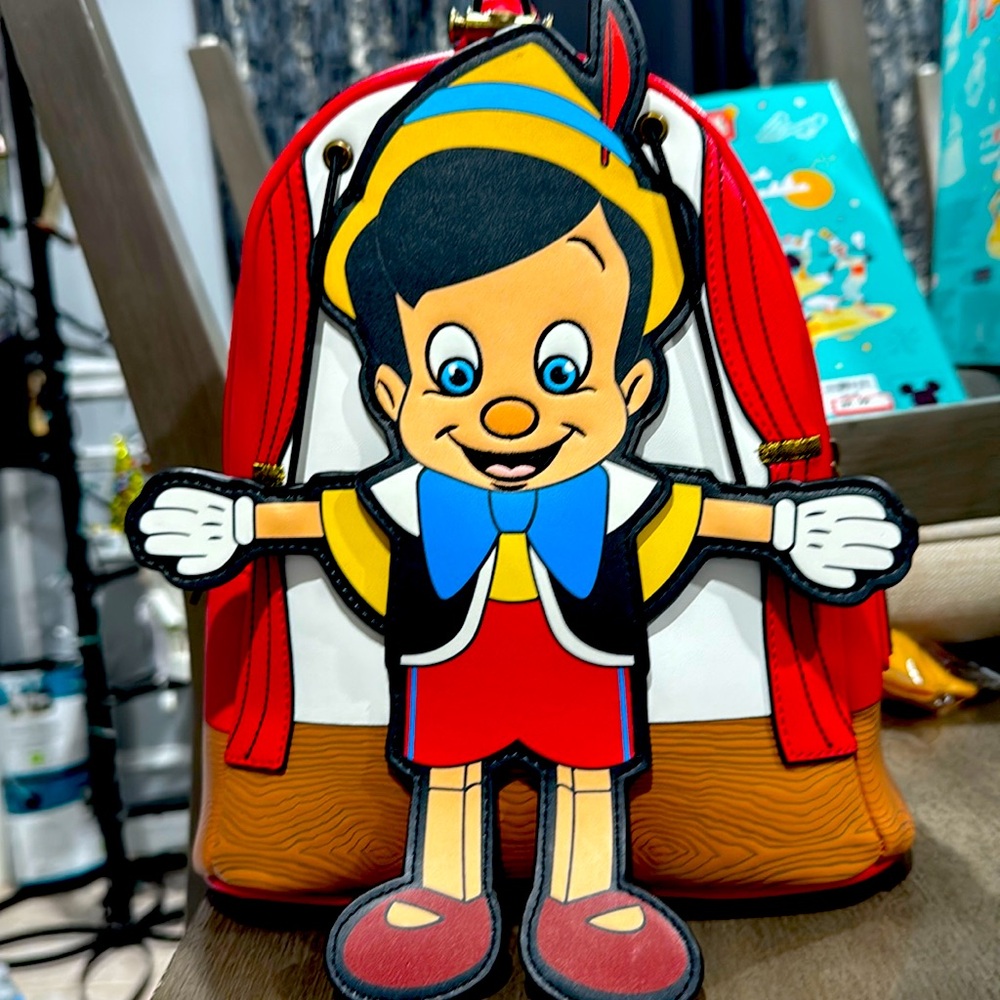 Brand new Puppet Pinocchio marionettete mini backpack